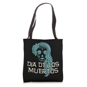Dia De Los Muertos Party Trendy Cute Girly Sugar Skull Art Tote Bag :')